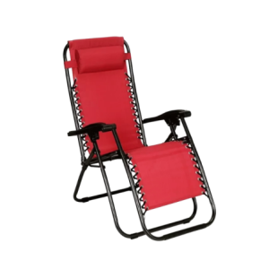 Poltrona relax rossa da esterno - Comfort e stile in giardino