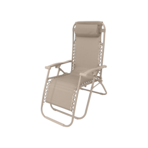 Zoom Set di 2 Poltrone Relax Tortora Strutt. E Text Stesso Colore