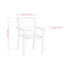Poltrona Stretch Alluminio Antracite - Comfort da Esterno