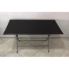 Set Pratiko Family Tavolo + 4 Sedie Pieghevoli Wicker Moka
