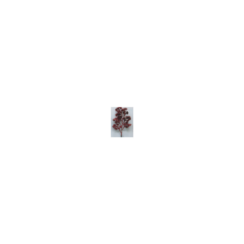 Rametto Glitter Rosso 36x12 cm - Decorazione Natalizia