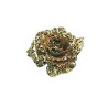 Rosa Glitter 14 cm 3 Colori Assortiti - Fiore Decorativo Natale