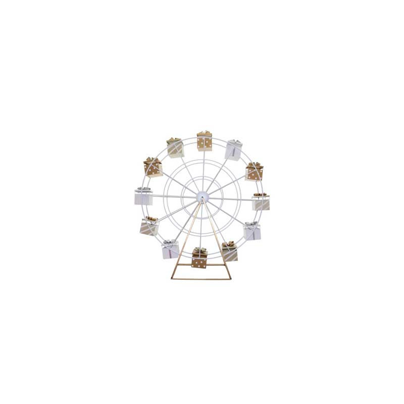 Ruota Panoramica Oro Argento Bianco 180cm - Decorazione Elegante