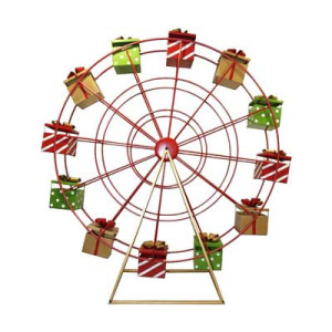 Ruota Panoramica Rosso Verde 18cm - Decorazione Natalizia