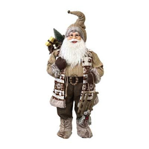 Santa Claus John Beige Edition H80 cm - Decorazione Natale