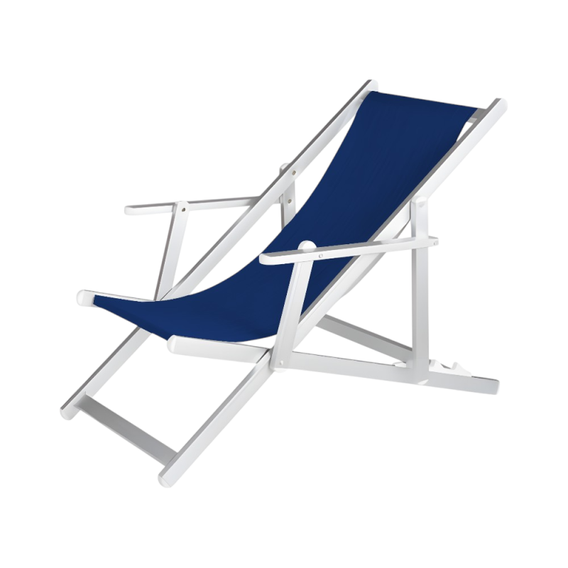 Sdraio Top Beach Blu in Alluminio e Textilene - Giardino