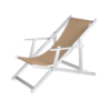 Sdraio Top Beach Crema in Alluminio e Textilene - Giardino