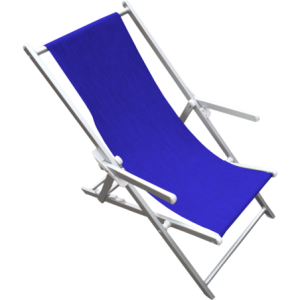 Sdraiolux Beach blu chiaro: lettino alluminio e textilene regolabile