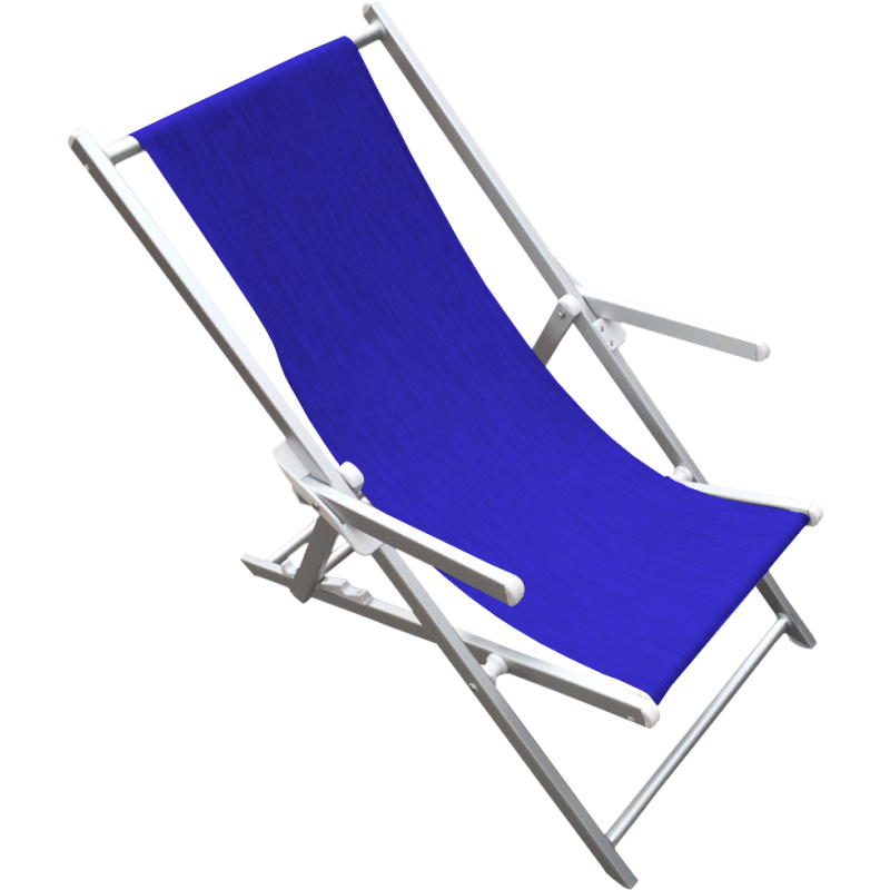Sdraiolux Beach blu chiaro: lettino alluminio e textilene regolabile