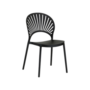 Sedia Creta Anti-UV in PP Nero - Sedie da Interno ed Esterno