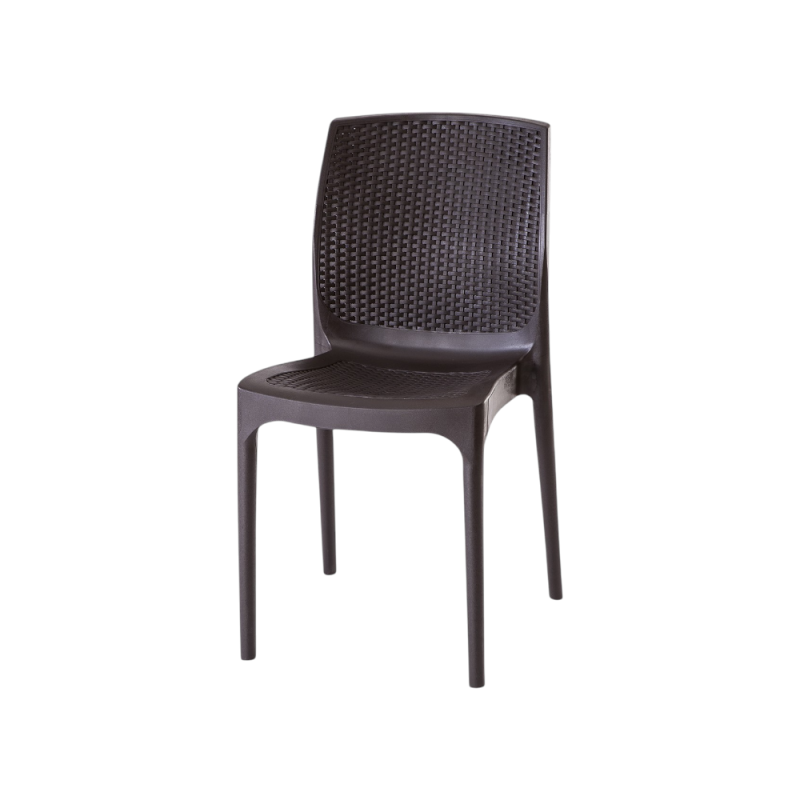 Sedia Monaco in rattan moka: eleganza e comfort per ogni ambiente