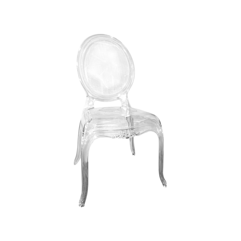 Set 4 Sedie Princess Trasparente Policarbonato - Design Moderno