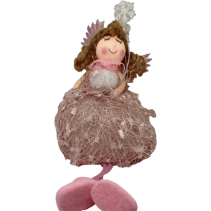 Set 2 Angeli Filanti Rosa - Decorazioni Natalizie Eleganti