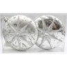 Set 2 Cookie Argento 10 cm - Oggettistica Decorativa Casa