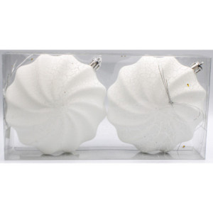 Set 2 Crack Cookie Bianco 10 cm - Oggettistica Decorativa Casa