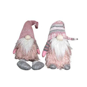Set 2 Gnomi Rosa 38cm - Decorazioni Natalizie di Design
