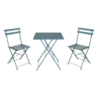 Set bistrot in ferro verde acqua 3 pezzi: stile e praticità outdoor