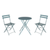 Set Bistro Tondo Ferro Verde Acqua 3 Pezzi Giardino