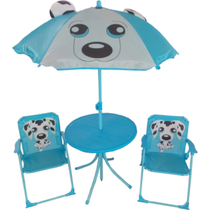 Set Patio Babydog Boy azzurro: salotto in ferro per bambini