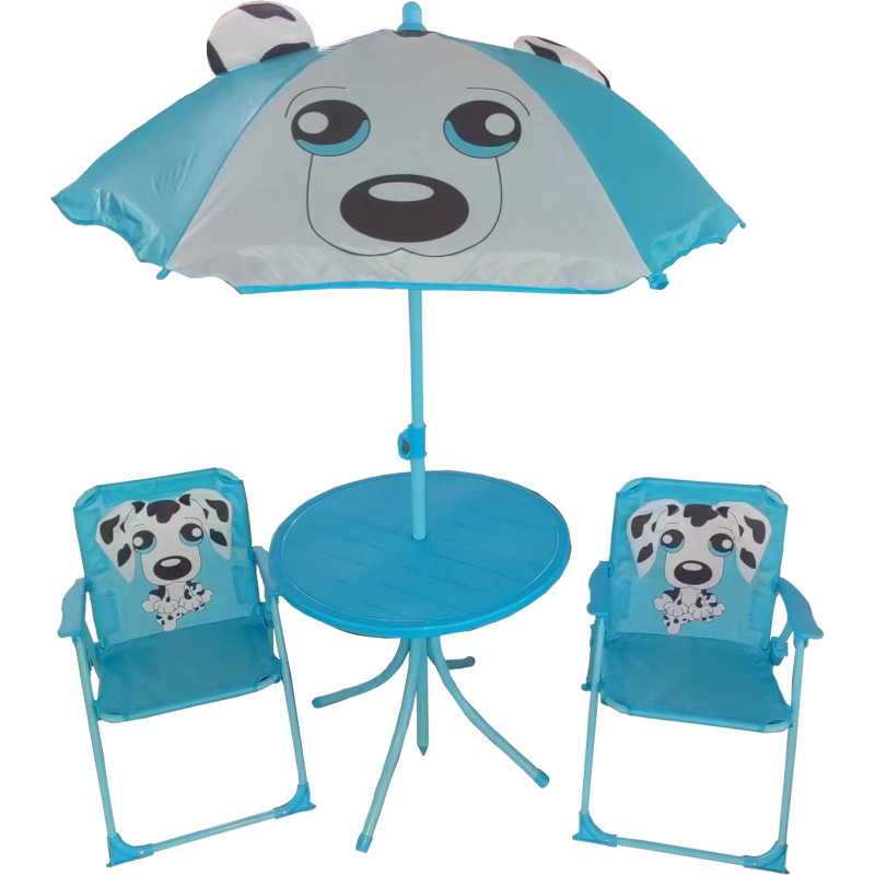Set Patio Babydog Boy azzurro: salotto in ferro per bambini