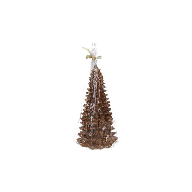 Candela paraffina albero rame 31 cm decorazione casa
