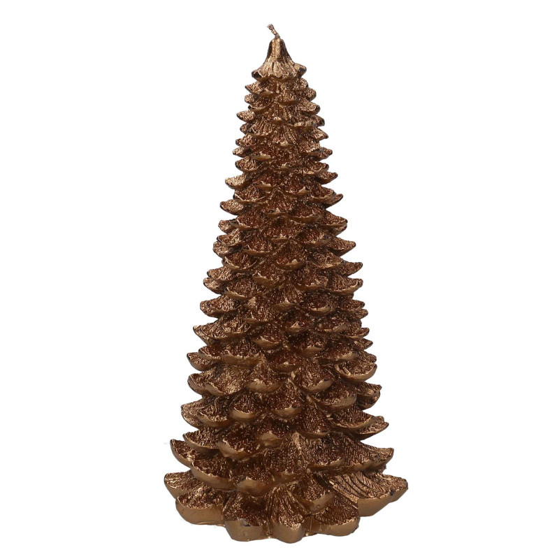 Candela paraffina albero rame 31 cm decorazione casa