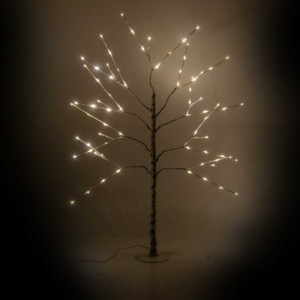 Albero 72 LED bianco caldo 80x80x160 cm - Decorazione luminosa