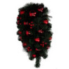 Festone sfere rosso 50 cm - Decorazione natalizia elegante