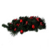 Festone sfere rosso 50 cm - Decorazione natalizia elegante