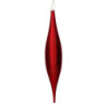 Sfera plastica goccia glitter rosso opaco H55 cm - Decorazione natalizia