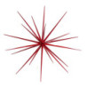 Stella plastica rossa H100 cm - Puntale decorativo natalizio