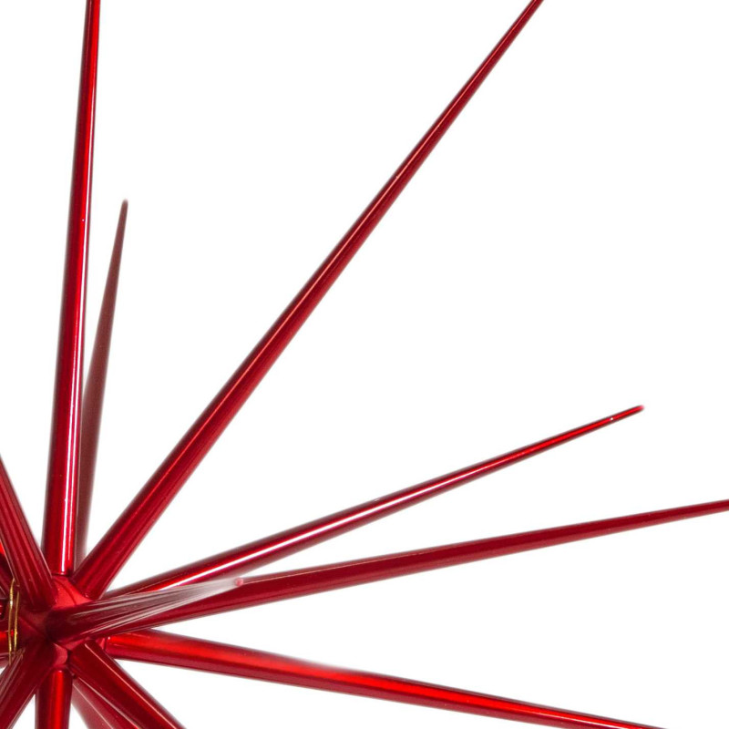 Stella plastica rossa H100 cm - Puntale decorativo natalizio