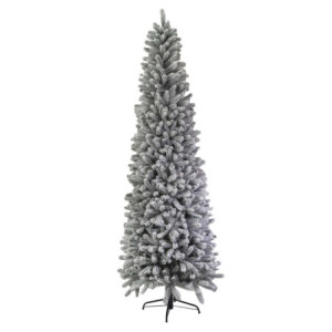 Albero Tiron innevato verde Ø78x240 cm 1223 rami - Natale realistico