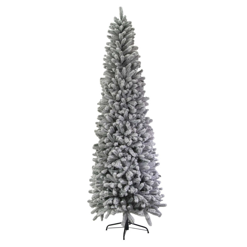 Albero Tiron innevato verde Ø78x240 cm 1223 rami - Natale realistico