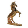 Cavallo resina oro 26x9x35 cm - Decorazione elegante e natalizia