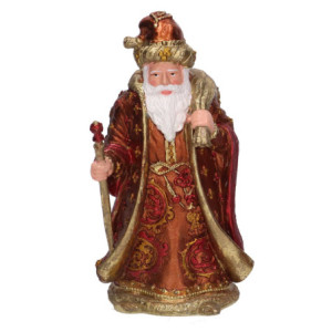 Babbo Natale resina rame 12x10x20 cm - Decorazione natalizia