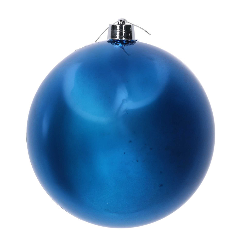 Sfera plastica blu Ø40x40 cm - Decorazione moderna e natalizia