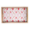 Vassoio legno rosso rettangolare 41x25: praticità e stile casa