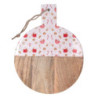 Tagliere legno rosso 36x28x2 cm - Vassoio decorativo cucina