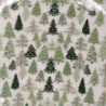 Ciotola legno decorativa con base alberi verde Ø24x11 cm