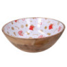 Ciotola legno decorativa rossa tonda Ø35x12 cm - Complemento casa