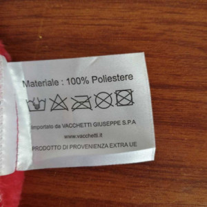 Zoom Coperta tessuto rosso fiocchi di neve con sacco cm 125x150