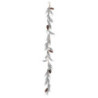 Festone innevato bianco con pigne 183 cm - Decorazione natalizia