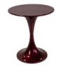 Tavolino metallo amaranto Ø60x70 cm - Design moderno soggiorno