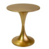 Tavolino metallo oro Ø60x70 cm - Design moderno soggiorno