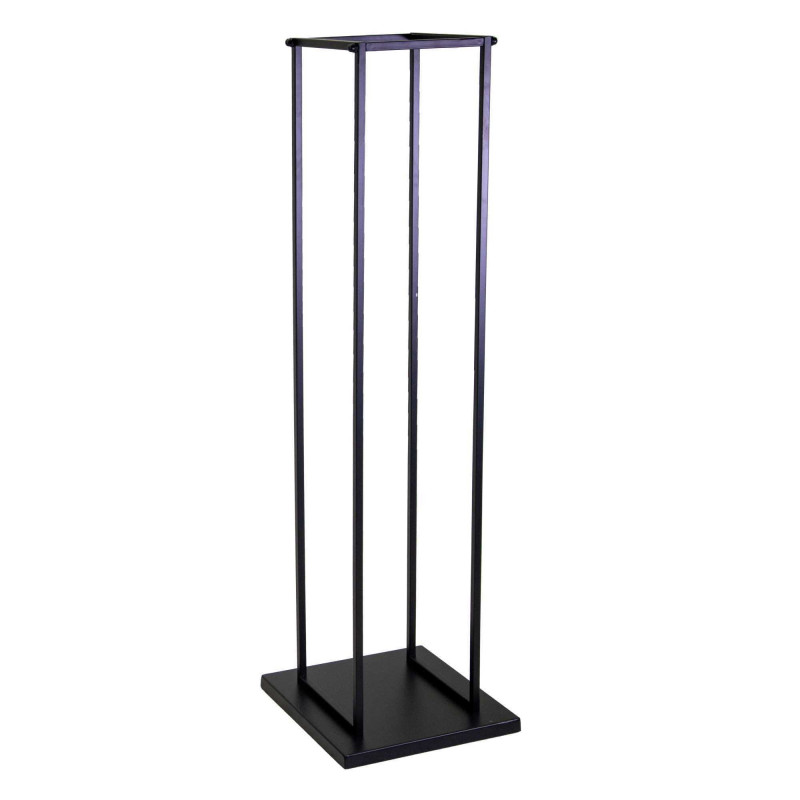 Portalegna metallo nero 33x33x115 cm - Design moderno casa