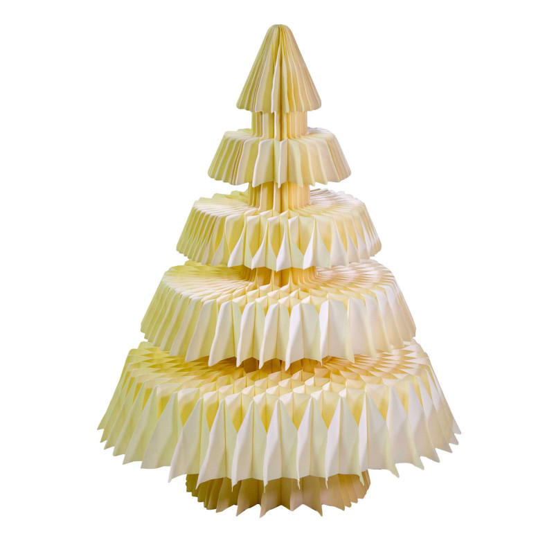 Albero carta nido d’ape avorio Ø82x100 cm - Decorazione natalizia
