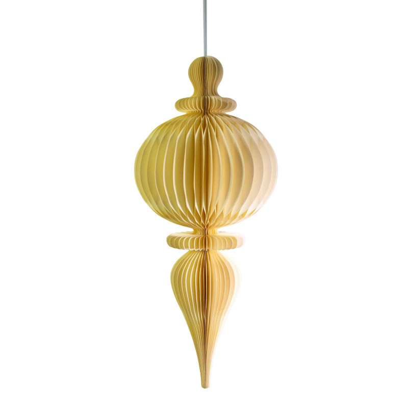 Sfera carta nido d’ape avorio Ø35x80 cm - Decorazione elegante