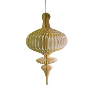 Sfera carta nido d’ape avorio Ø48x100 cm - Decorazione elegante