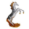 Cavallo resina argento e oro 24x30 cm - Decorazione casa